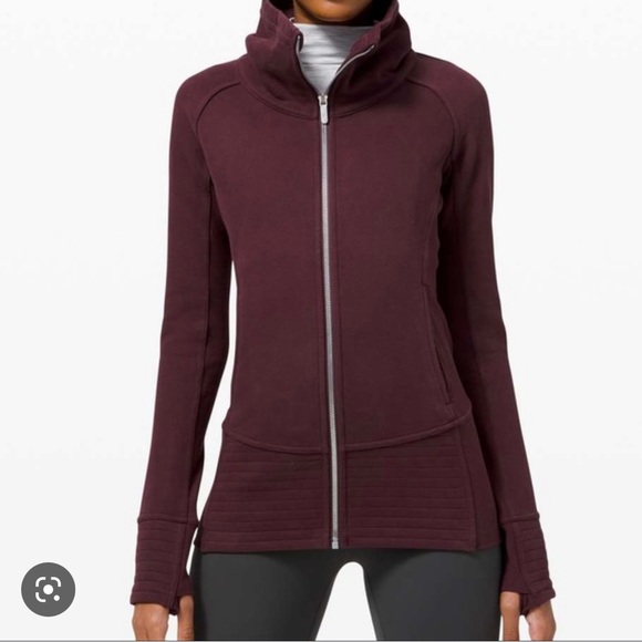 lululemon athletica Tops - Lululemon wine red radiant zip up, hardly worn